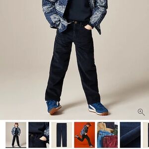 J. Crew Boys Navy Straight Corduroy Pants Size 10 like new!